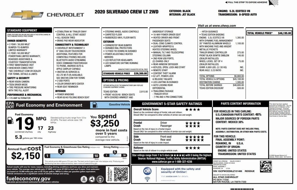 2020 Chevrolet Silverado 1500 LT