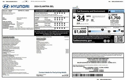 2024 Hyundai ELANTRA SEL