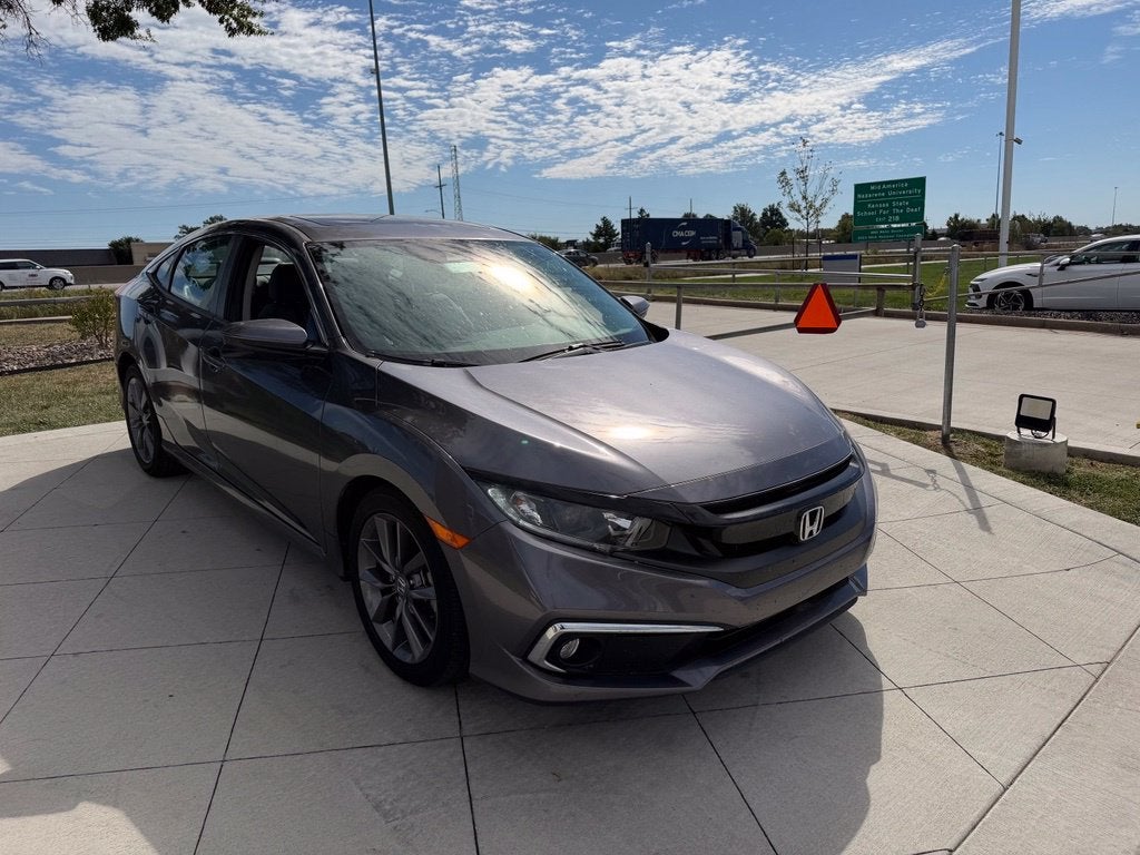 Used 2021 Honda Civic EX with VIN 19XFC1F32ME001477 for sale in Kansas City