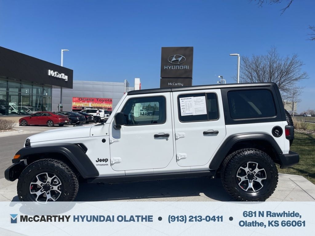 Used 2022 Jeep Wrangler Unlimited Sport S with VIN 1C4HJXDG7NW175396 for sale in Kansas City