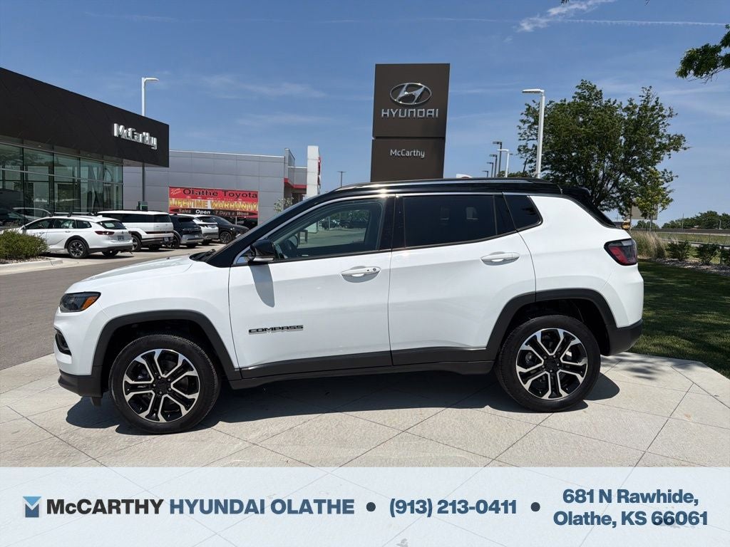 Used 2022 Jeep Compass Limited with VIN 3C4NJDCB6NT157386 for sale in Kansas City