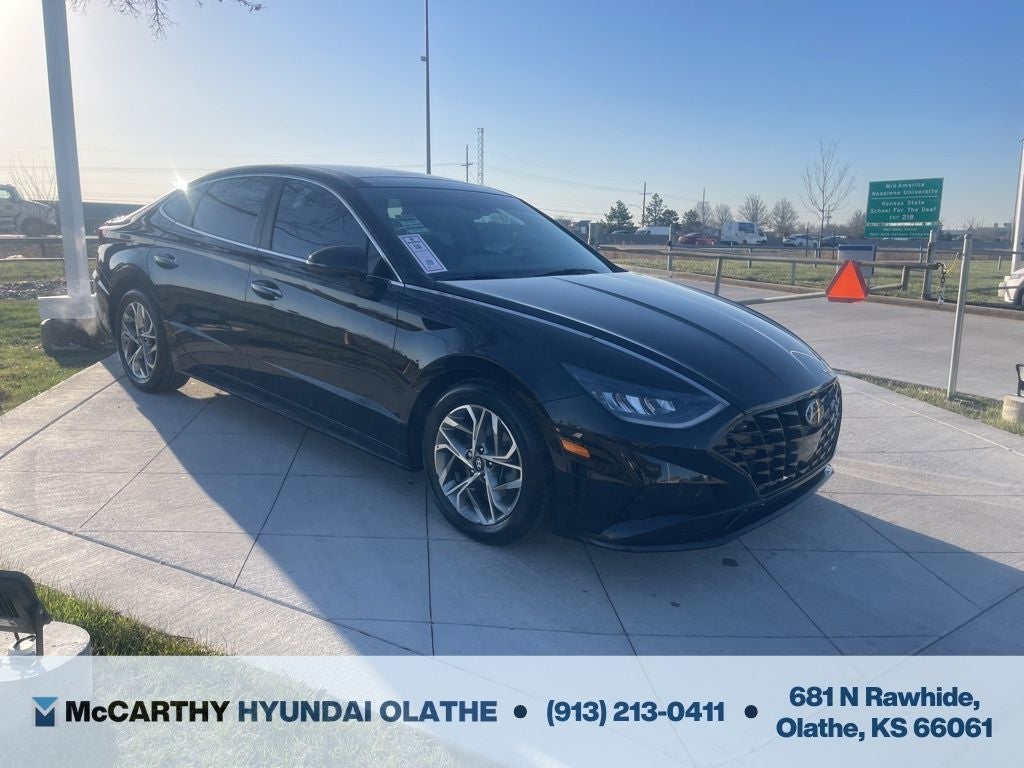 Certified 2021 Hyundai Sonata SEL with VIN 5NPEF4JA2MH102508 for sale in Kansas City