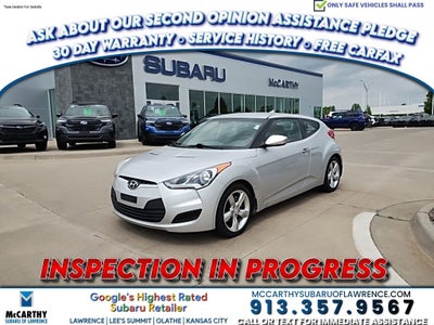 2012 Hyundai VELOSTER Base W/Black