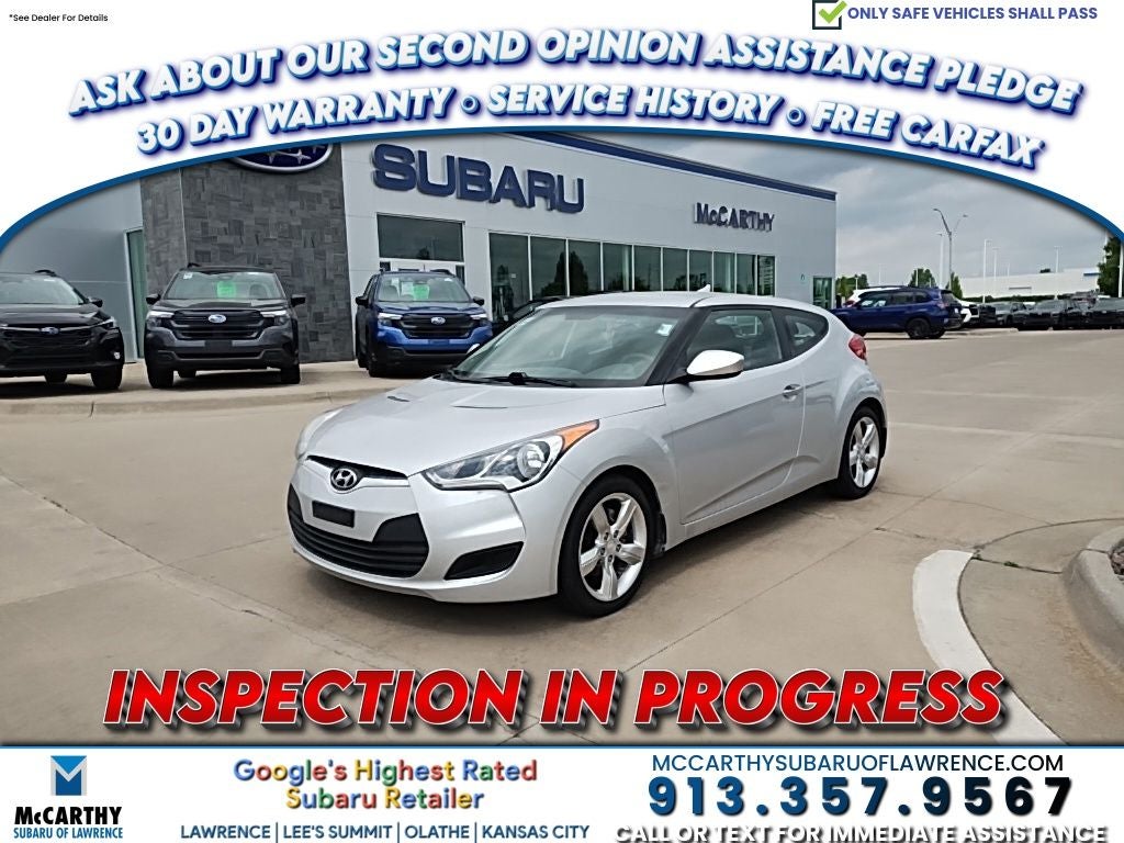 2012 Hyundai VELOSTER Base W/Black
