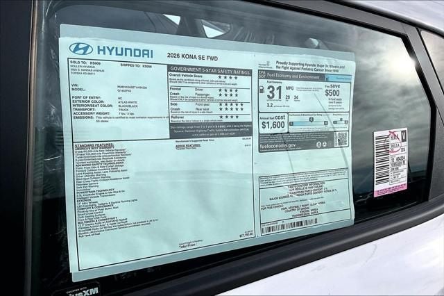 2026 Hyundai KONA SE FWD