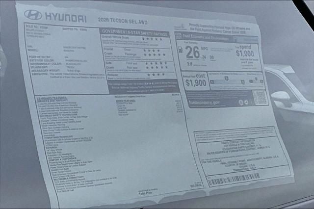 2026 Hyundai TUCSON SEL