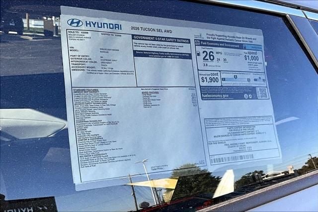 2026 Hyundai TUCSON SEL