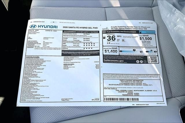 2026 Hyundai SANTA FE HYBRID SEL