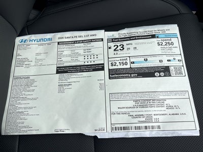 2026 Hyundai SANTA FE SEL