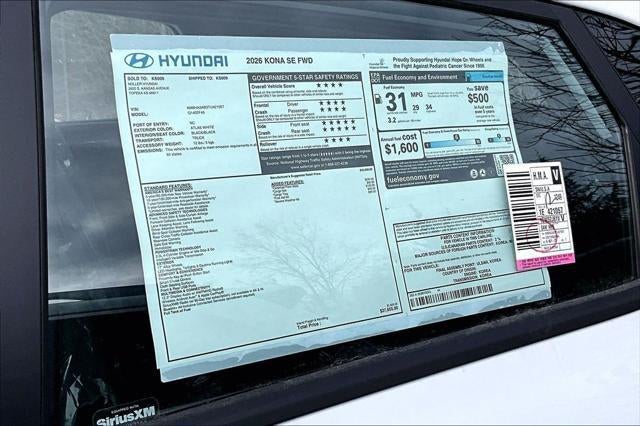 2026 Hyundai KONA SE FWD