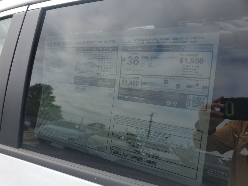 2026 Hyundai TUCSON HYBRID SEL AWD