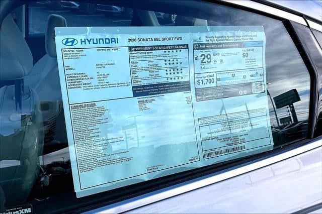 2026 Hyundai SONATA SEL Sport