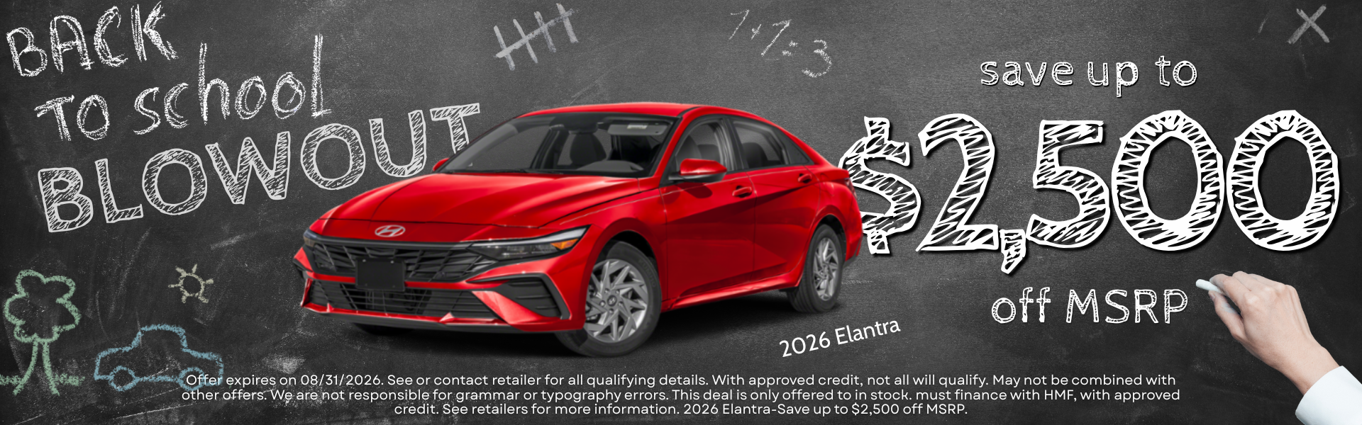 save up to $2500 off MSRP